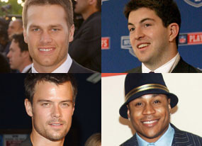 Tom Brady, Josh Duhamel, Rex Grossman, LL Cool J Tom Brady, Josh Duhamel, Rex Grossman, LL Cool J